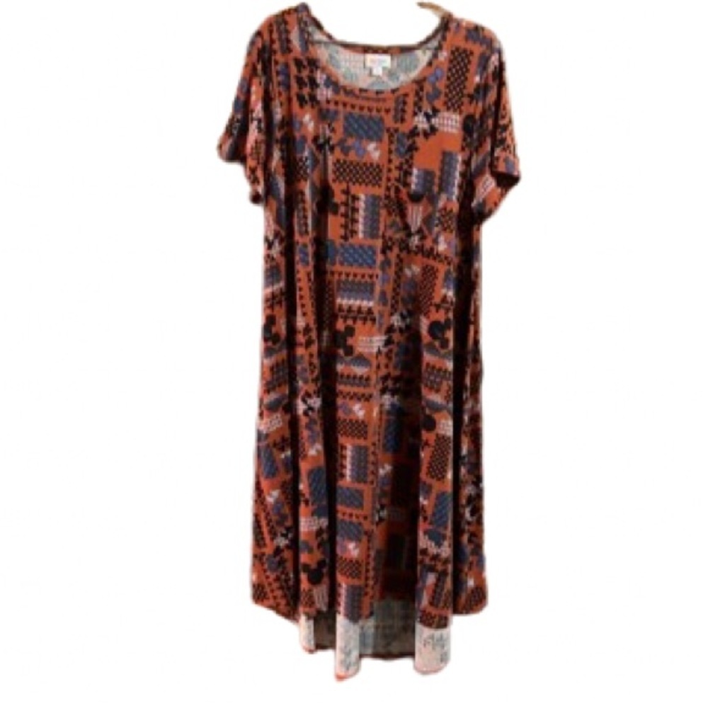 #268 Disney Lularoe Carly Dress Large